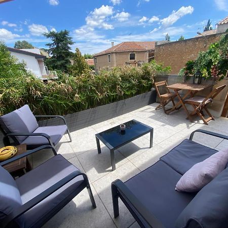 L'Esplanade, Appartement En Centre-Ville Au Calme Puisserguier Exterior foto