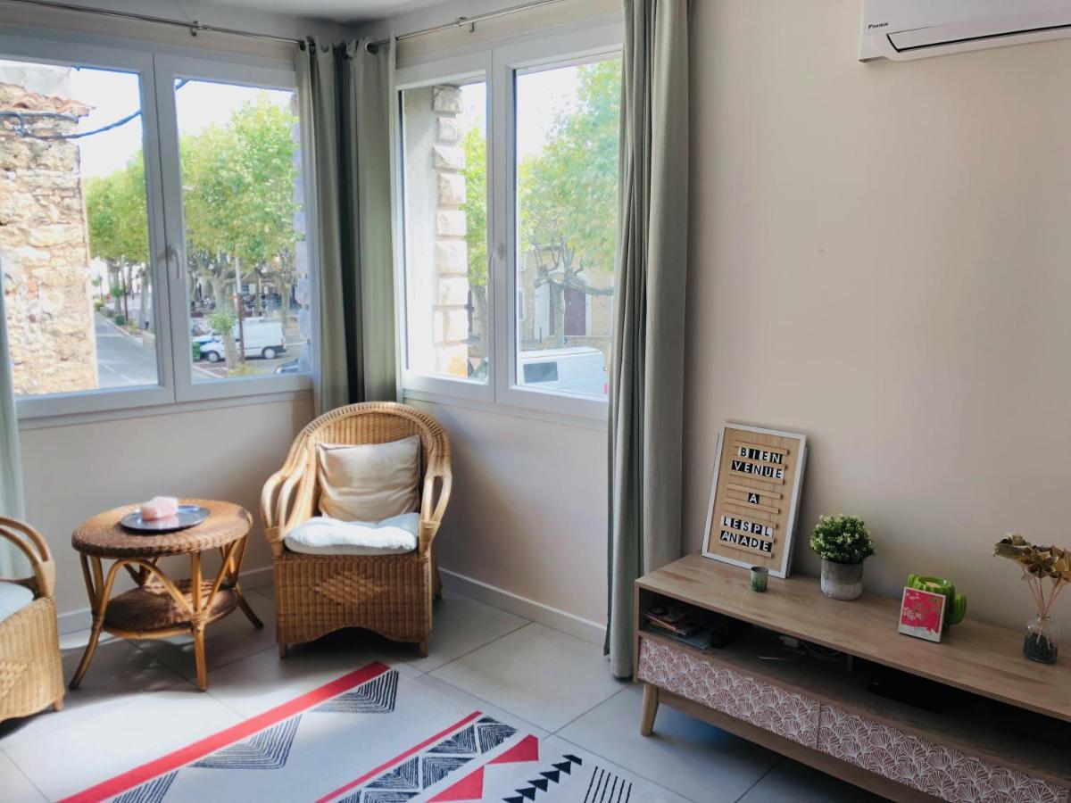L'Esplanade, Appartement En Centre-Ville Au Calme Puisserguier Exterior foto